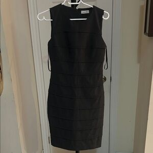 Calvin Klein Charcoal Sleeveless Mini Dress